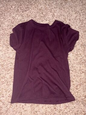 Dark purple baby tee
